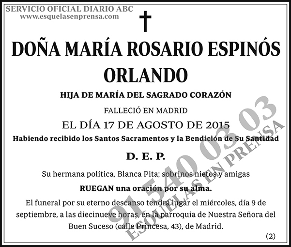 María Rosario Espinós Orlando